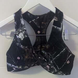 Darc Sport Black Camouflage Sports Bra